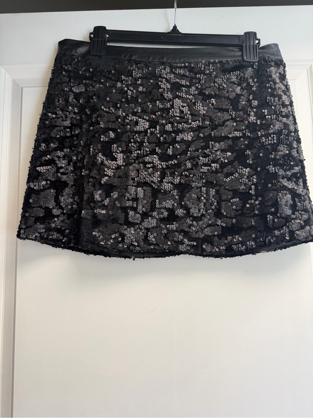 Black Sequin Mini Skirt - Sparkle Party Skirt